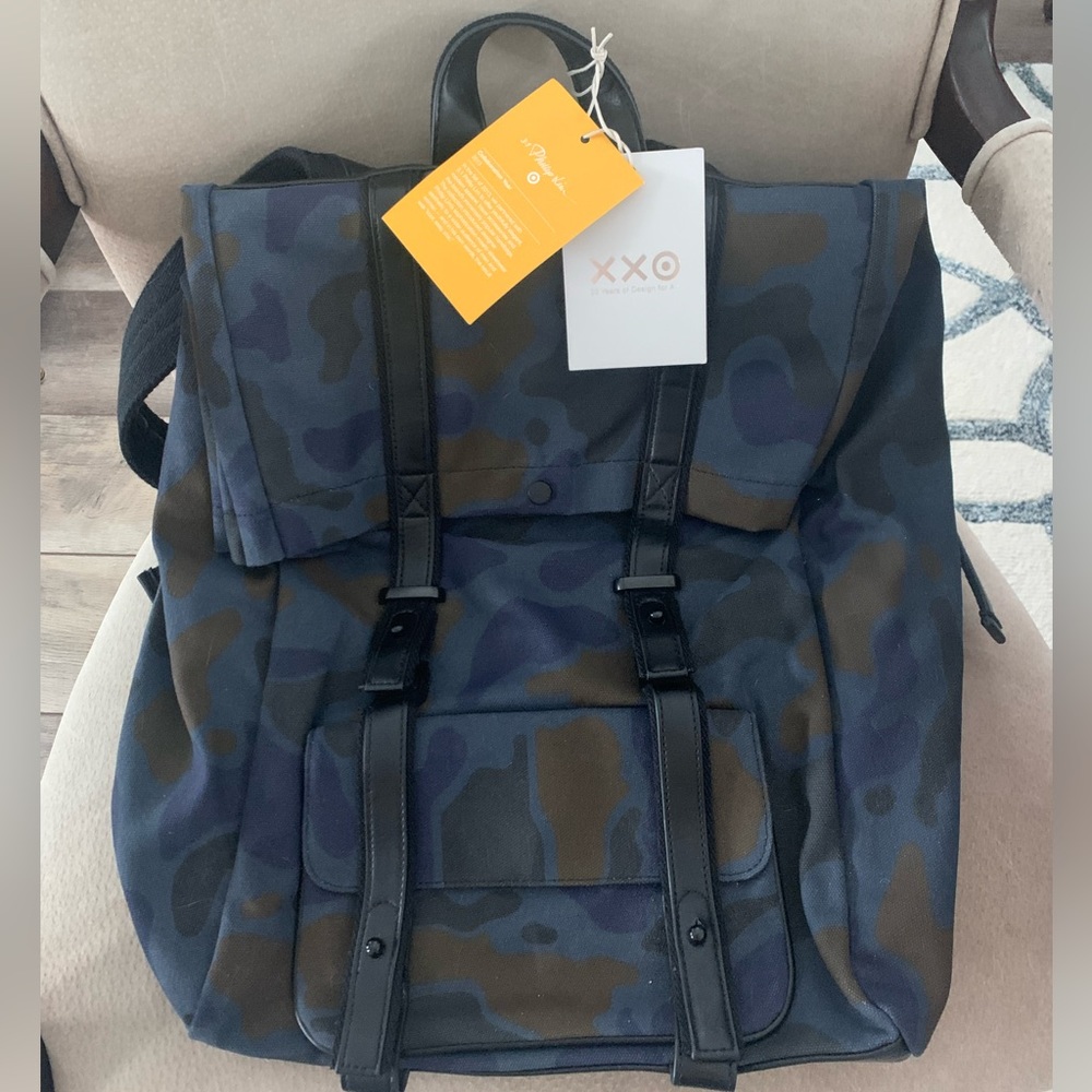 NWT 3.1 Phillip Lim x Target XXO Blue Camouflage Backpack Gender Neutral